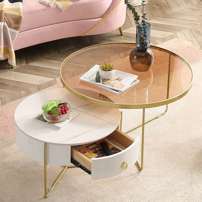 Nordic Rock Plate Coffee Tables