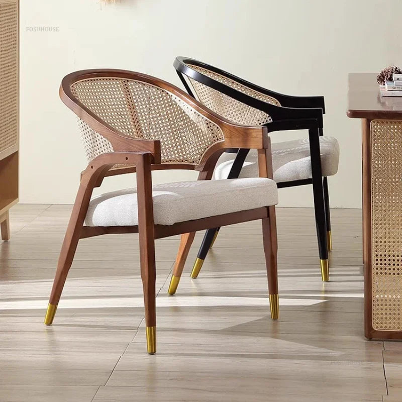 American Style Rattan Dining Chair