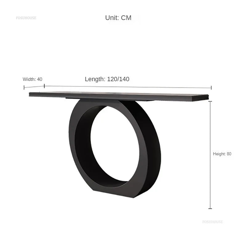 Round Console Table