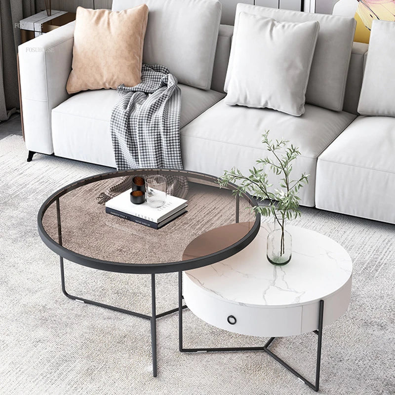 Nordic Rock Plate Coffee Tables