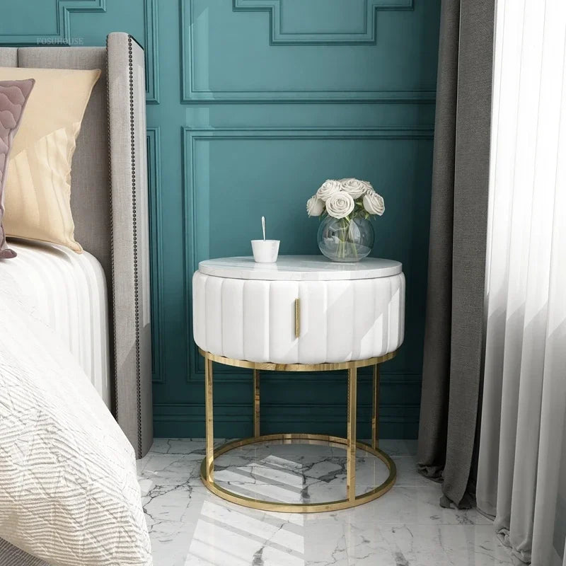 Bedside Iron Nightstand