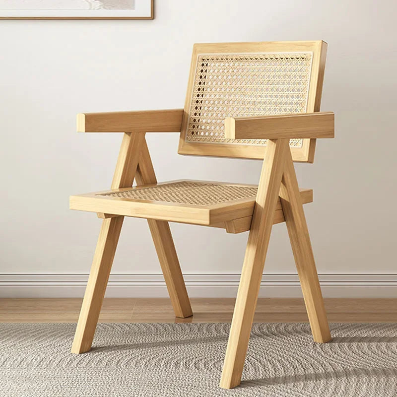 Rattan Wooden Armchair