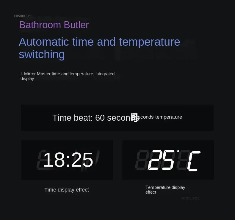 Contemporary Smart Bath Mirror