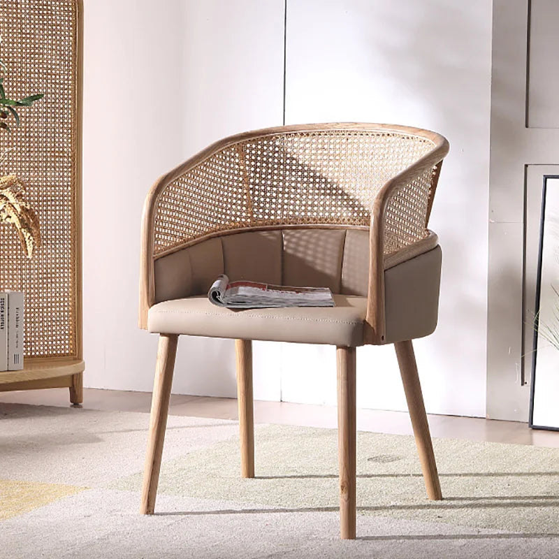 Rattan Armless Lounge Chair