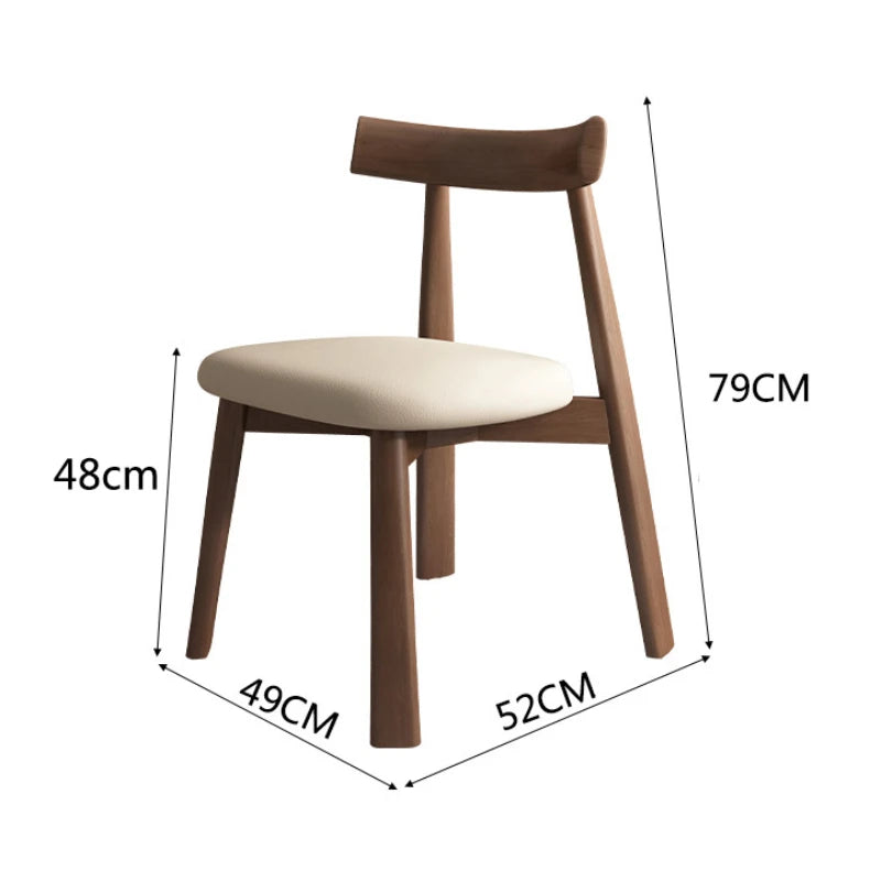 Round Minimalist Wooden Lounge Chairs
