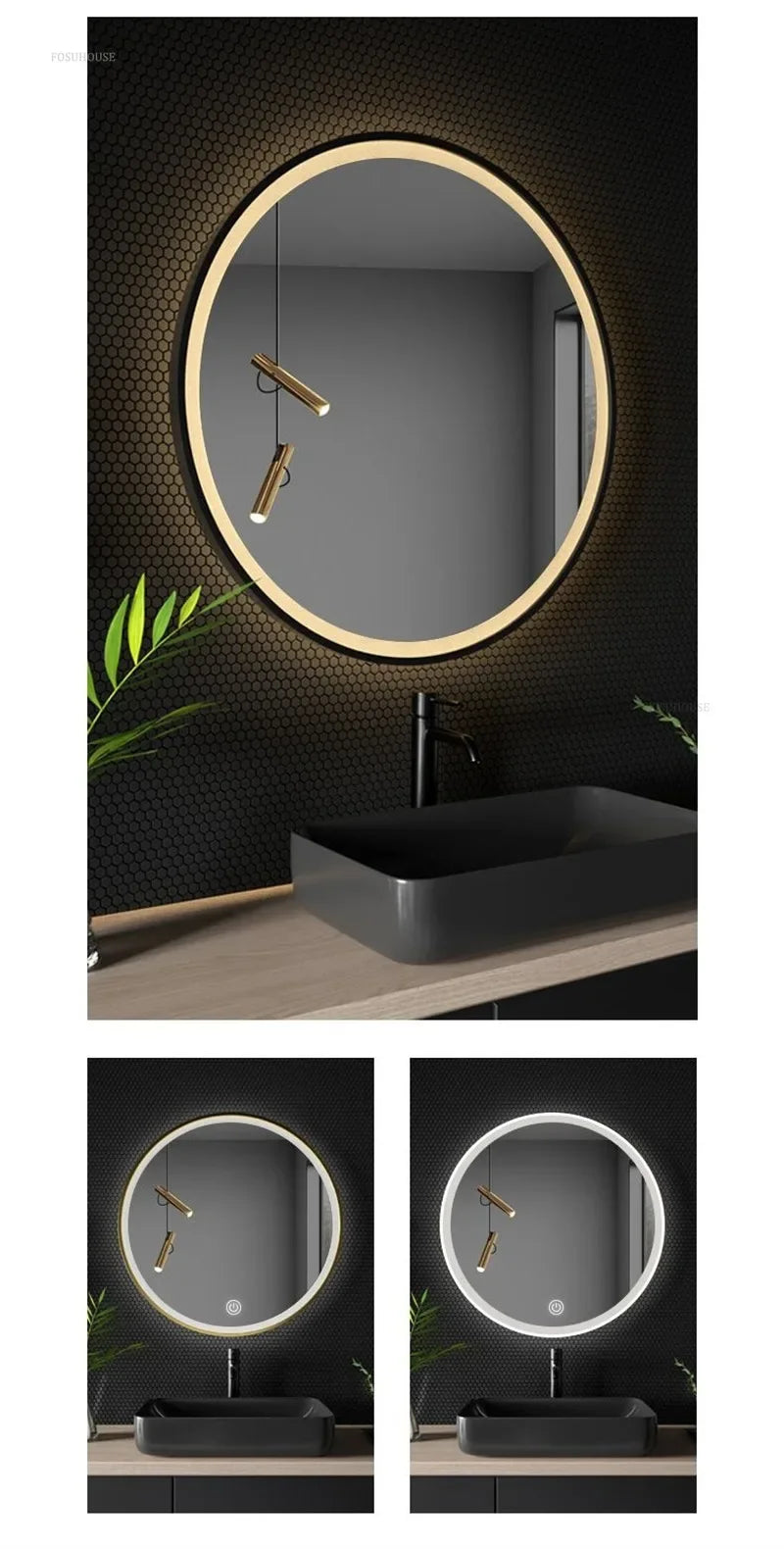 Modern Alloy Smart Bath Mirror