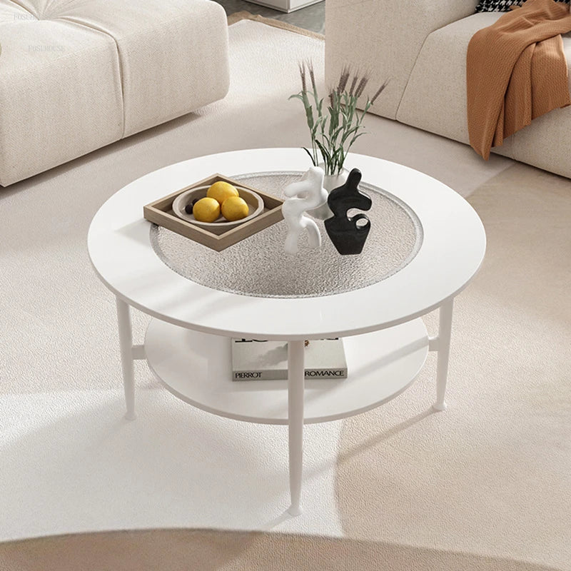 Nordic Round Glass Coffee Table