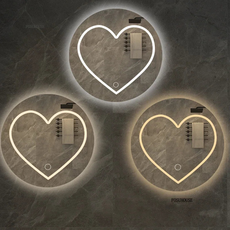 Heart Led Smart Bath Mirror
