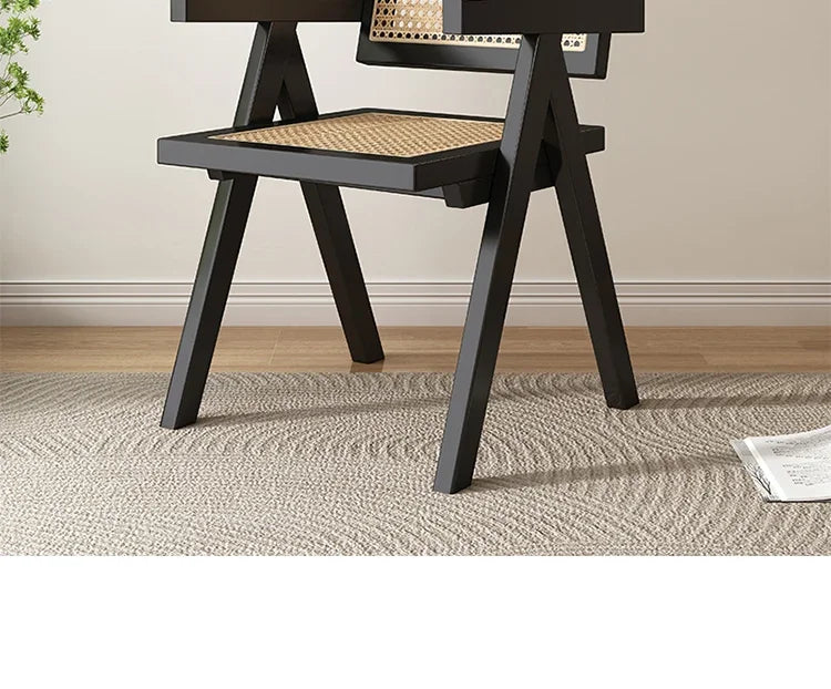 Rattan Wooden Armchair