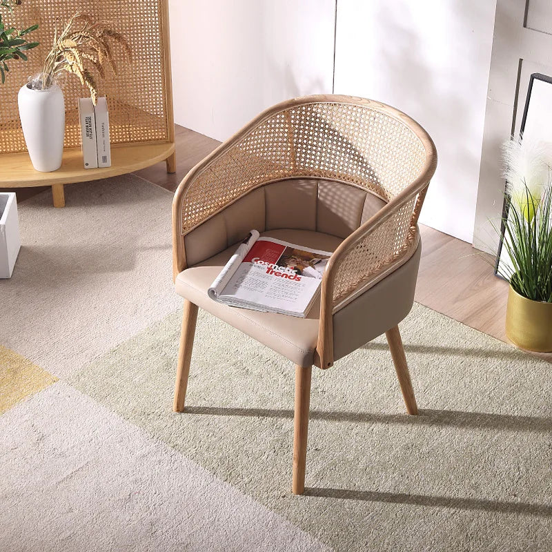 Rattan Armless Lounge Chair