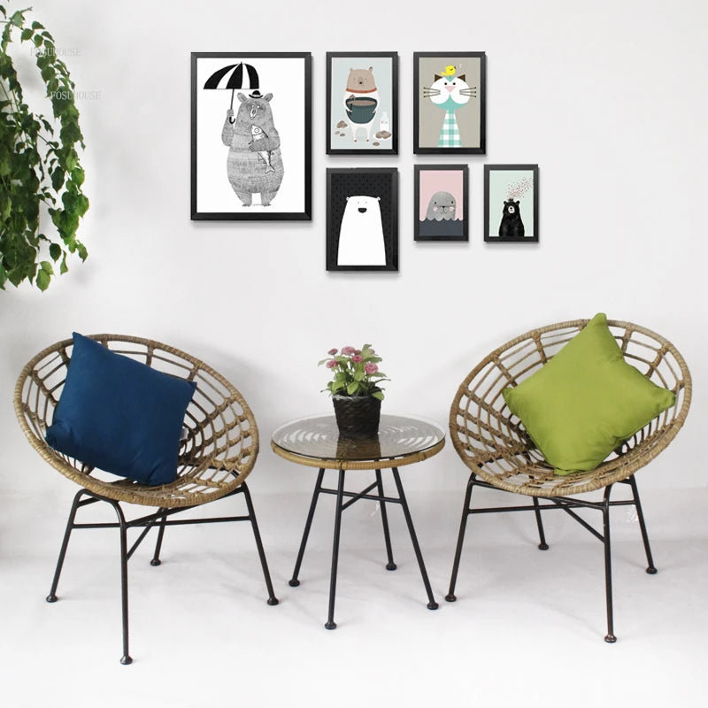 American Style Rattan Chairs