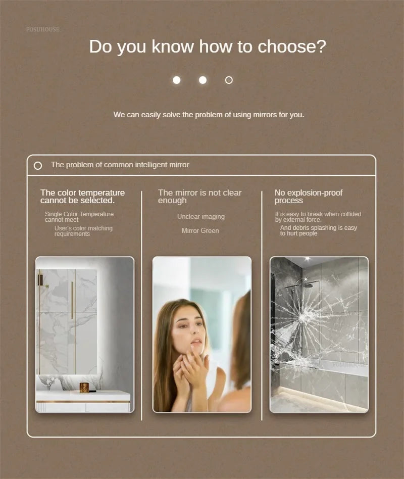 Crescent Smart Bath Mirror