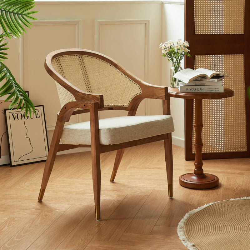 Wood Rattan Chairs
