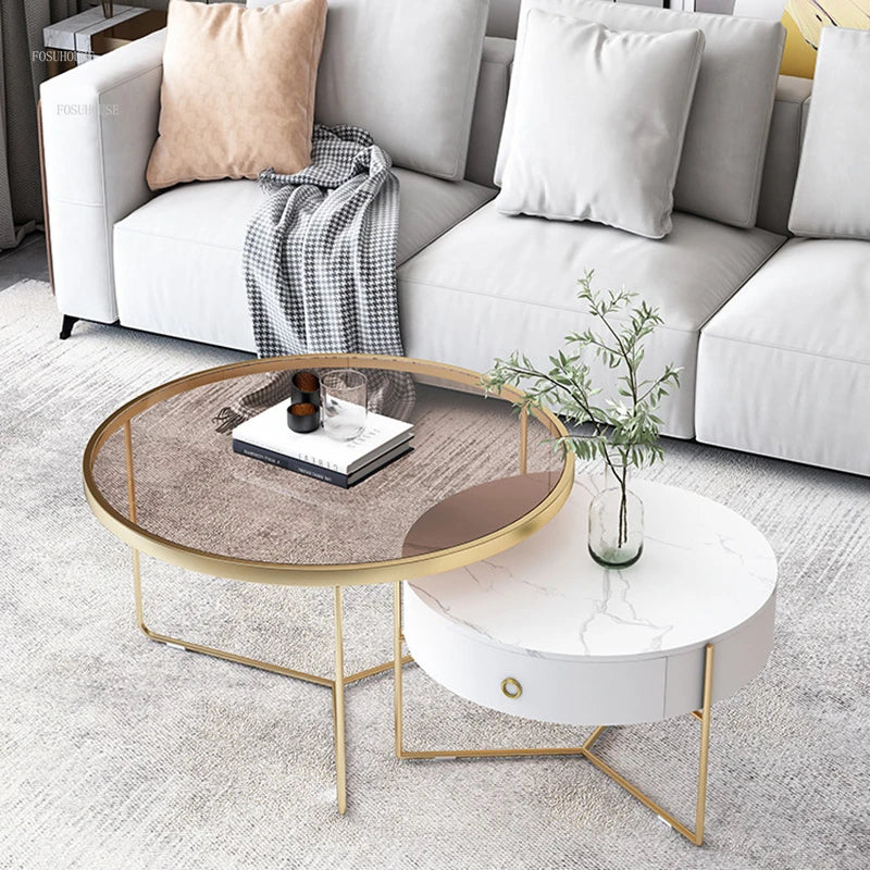 Nordic Rock Plate Coffee Tables