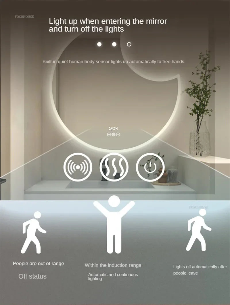Crescent Smart Bath Mirror