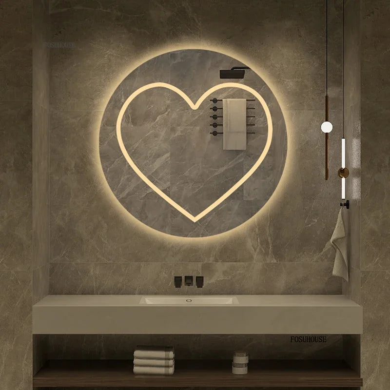 Heart Led Smart Bath Mirror