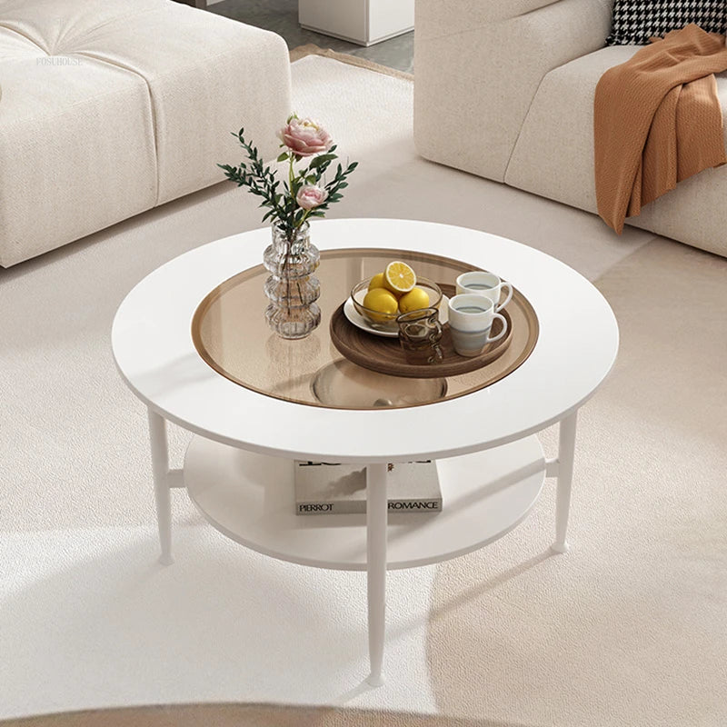 Nordic Round Glass Coffee Table