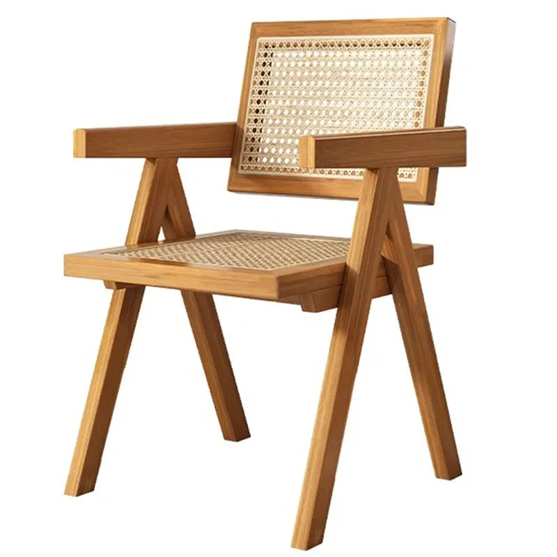 Rattan Wooden Armchair