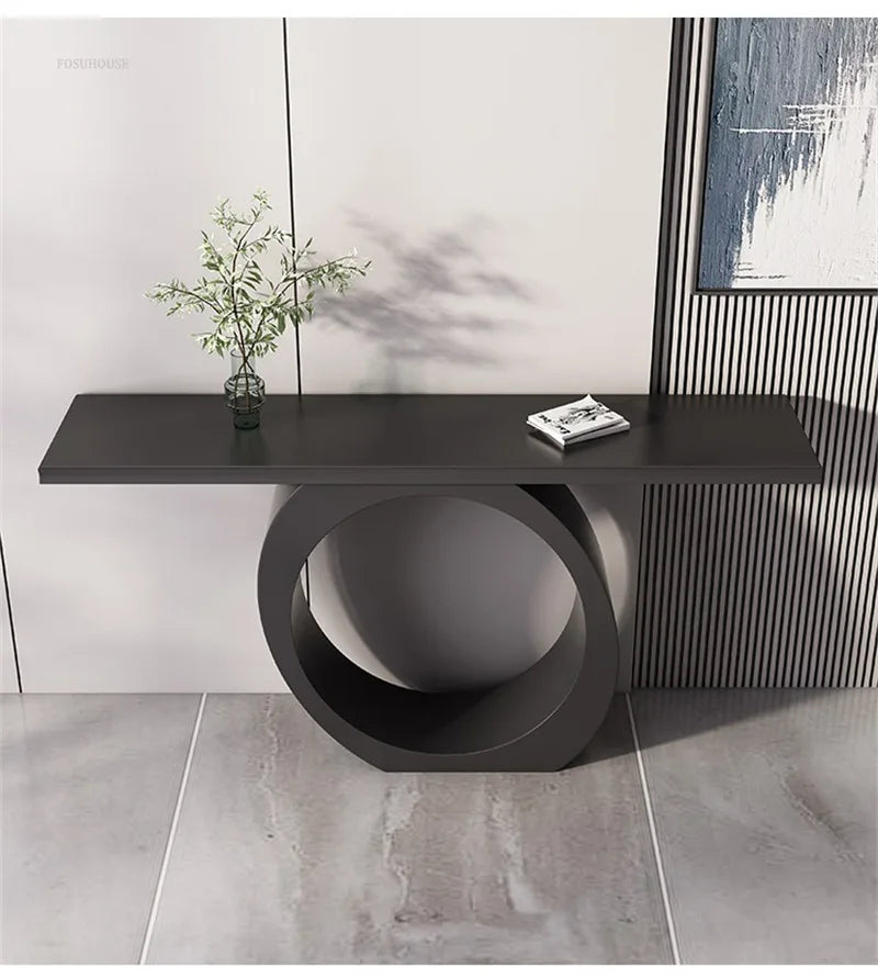 Round Console Table