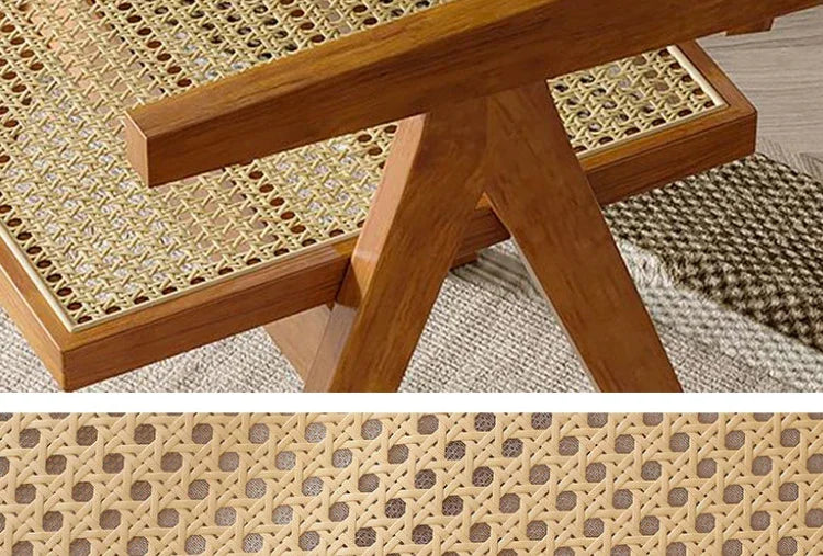 Rattan Wooden Armchair