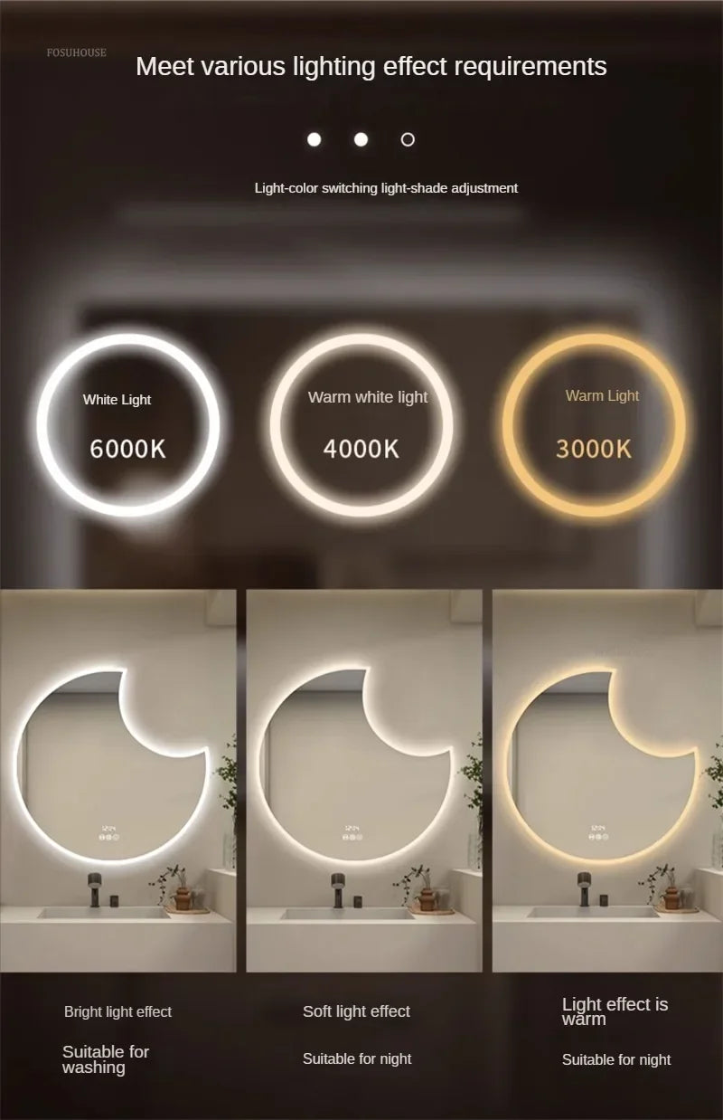 Crescent Smart Bath Mirror