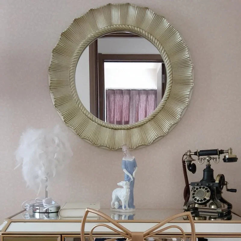 Shell Round Bath Mirror