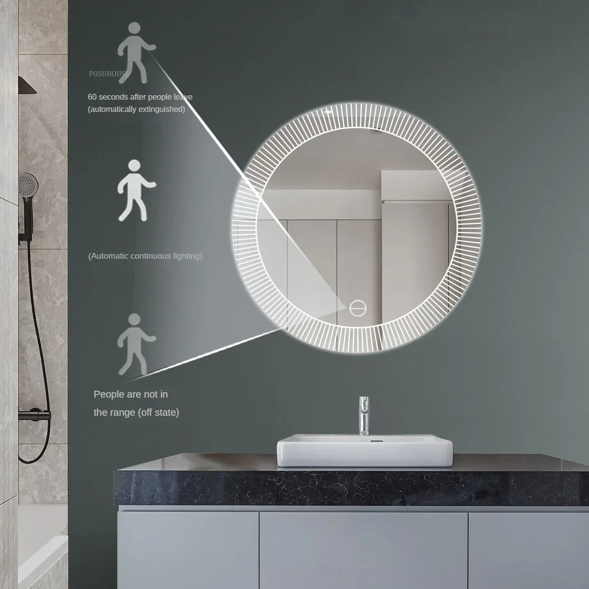 Nordic Style Smart Bath Mirror