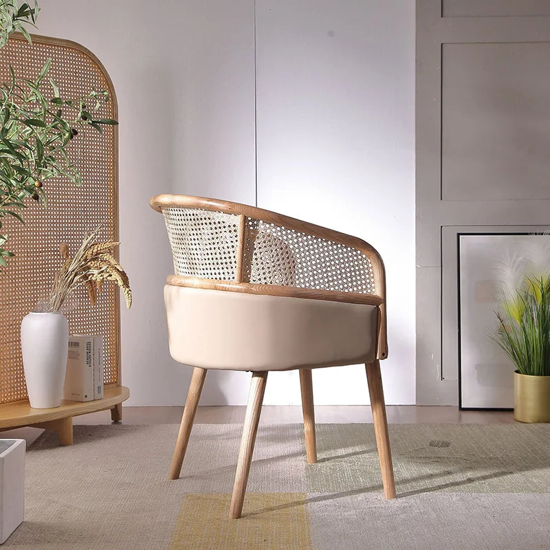 Rattan Armless Lounge Chair