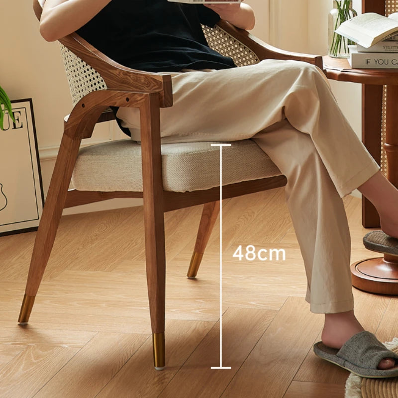 Wood Rattan Chairs