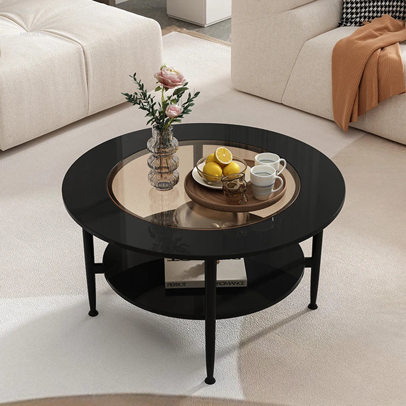 Nordic Round Glass Coffee Table