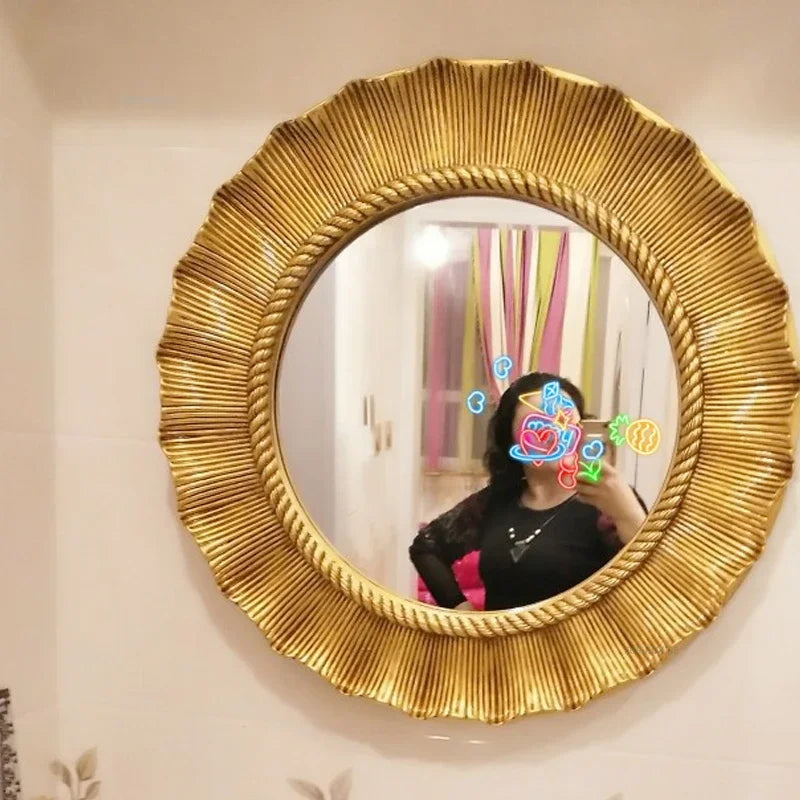 Shell Round Bath Mirror