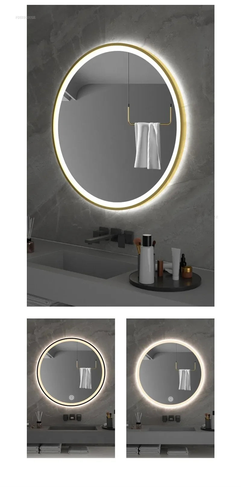 Modern Alloy Smart Bath Mirror