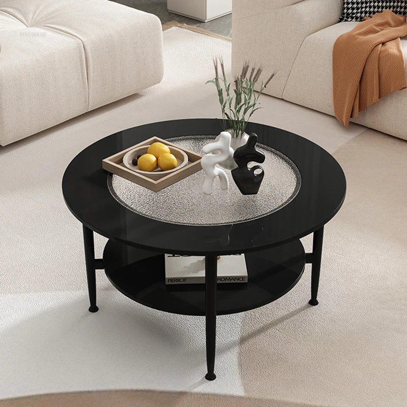Nordic Round Glass Coffee Table