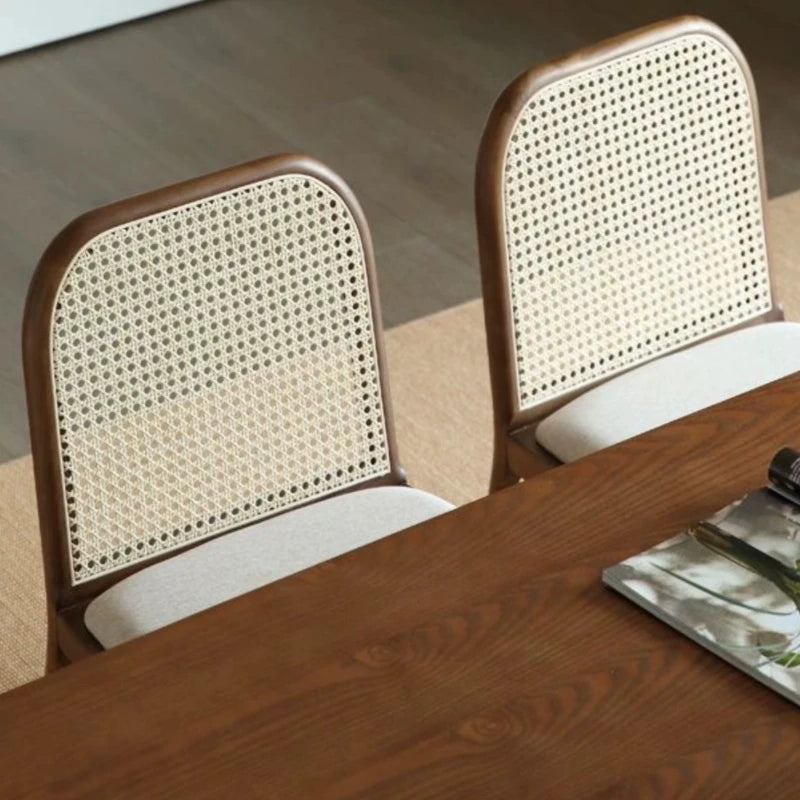 Nordic Style Rattan Dining Chairs