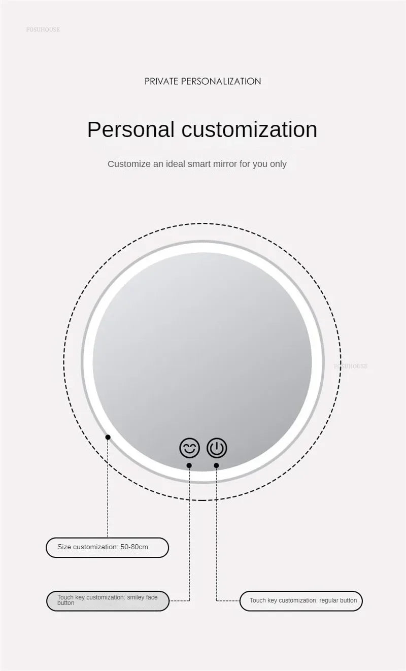Modern Alloy Smart Bath Mirror