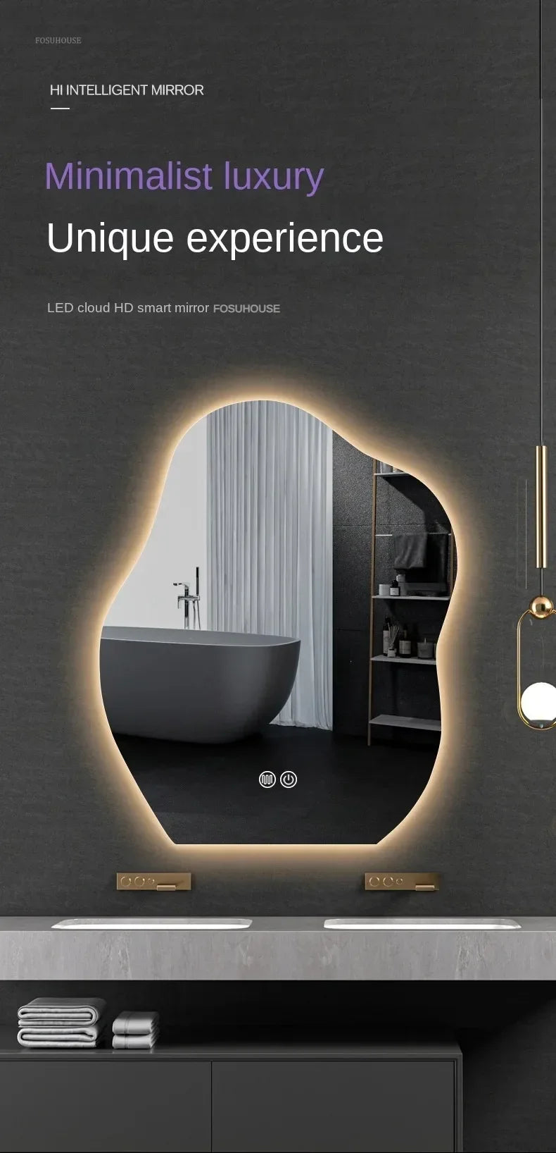 Contemporary Smart Bath Mirror