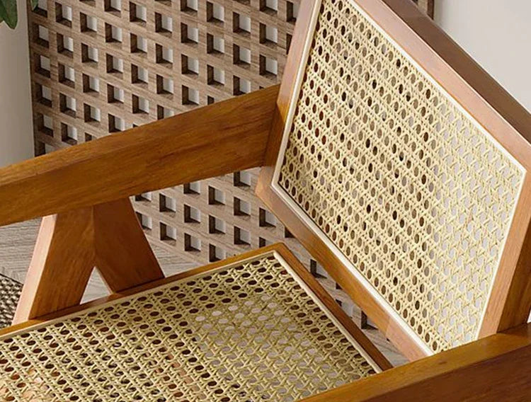Rattan Wooden Armchair