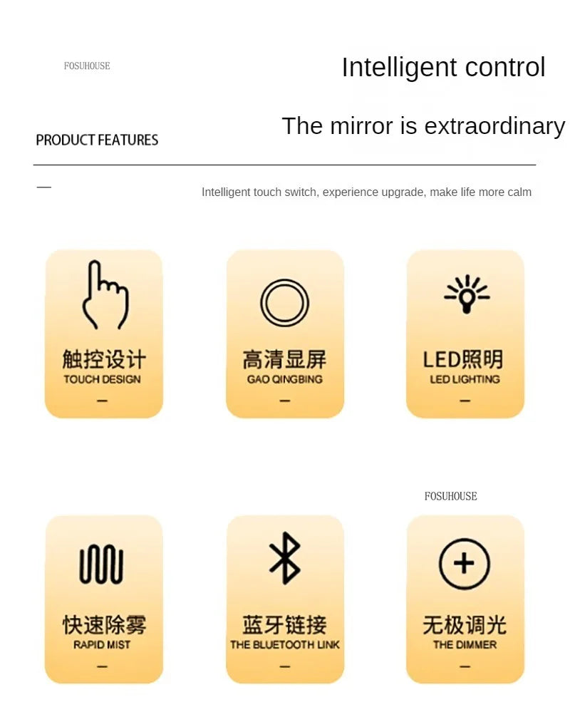 Modern Luminous Smart Bath Mirror