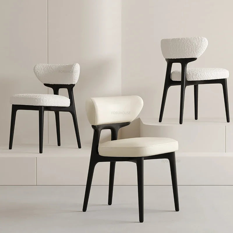European Solid Wood Dining Chairs