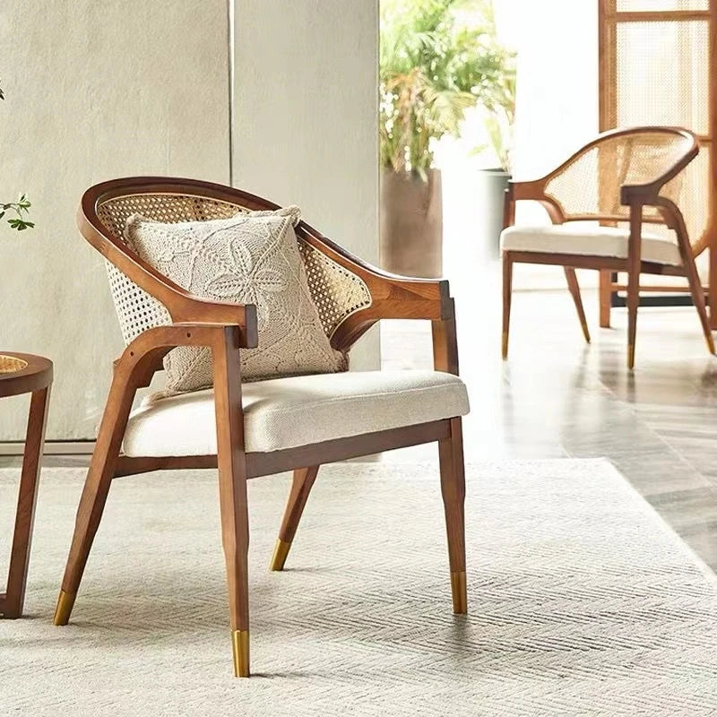 Rattan Retro Dining Chairs