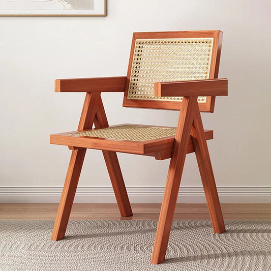 Rattan Wooden Armchair