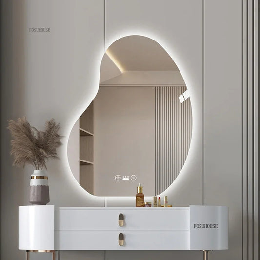 Shaped Smart Bath Mirror