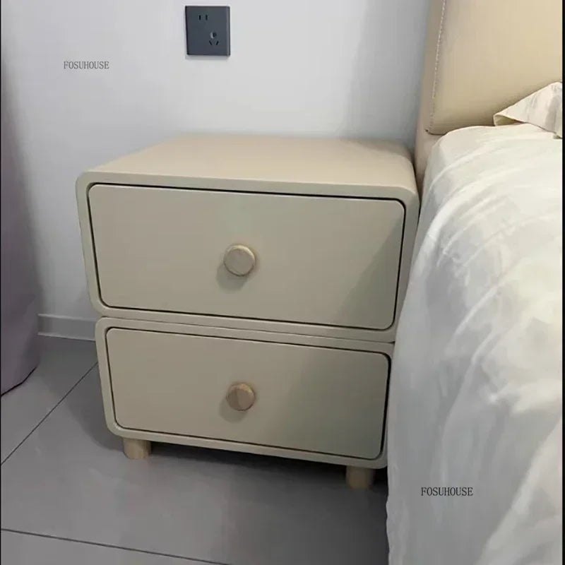 Nordic Solid Wood Nightstand