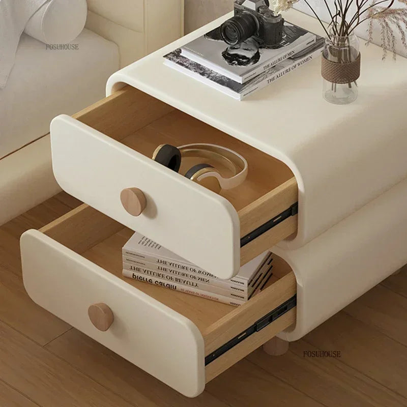Nordic Solid Wood Nightstand