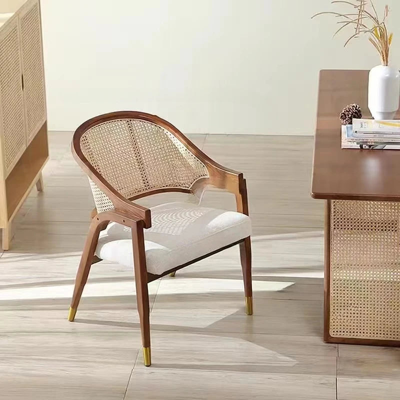 Rattan Retro Dining Chairs