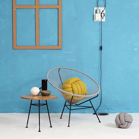Rattan Round Lounge Chair